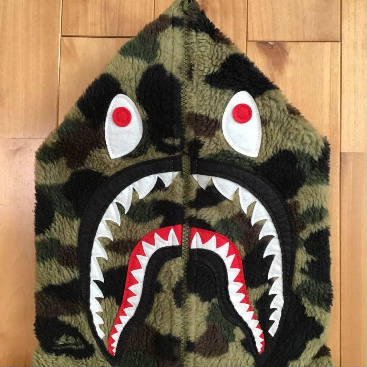 ☆XL☆ ボア シャーク パーカー BOA shark full zip hoodie a bathing