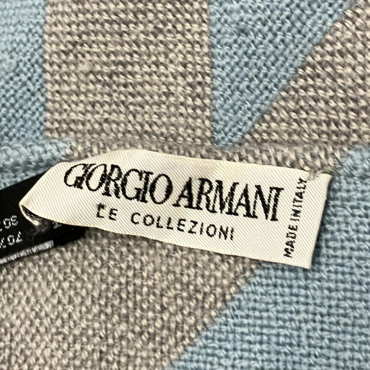 GIORGIOARMANI(ジョルジオアルマーニ) マフラー - ライトブルー