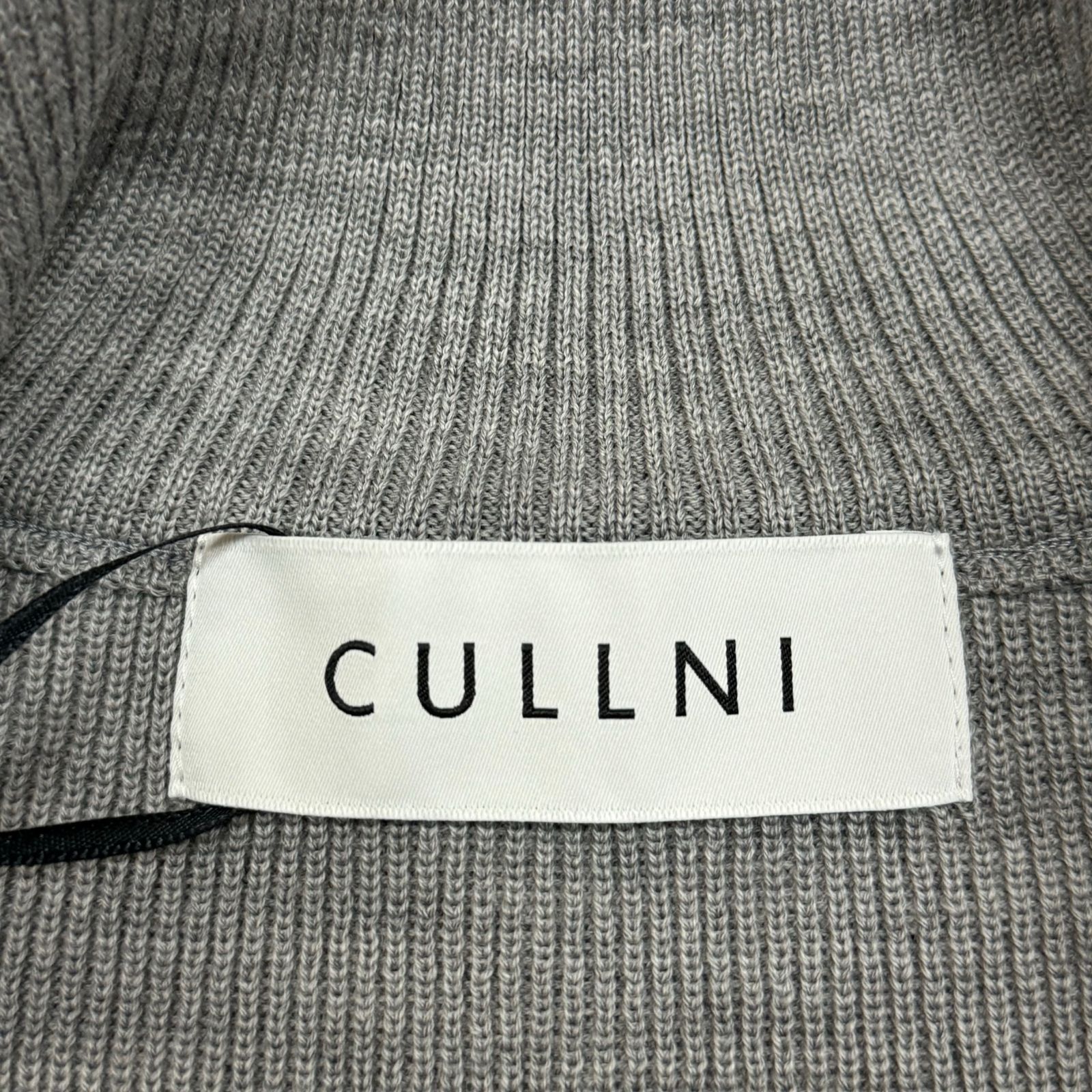 新品 定価29700円 CULLNI 23AW High Neck Zip Up Vest Knit ハイ 