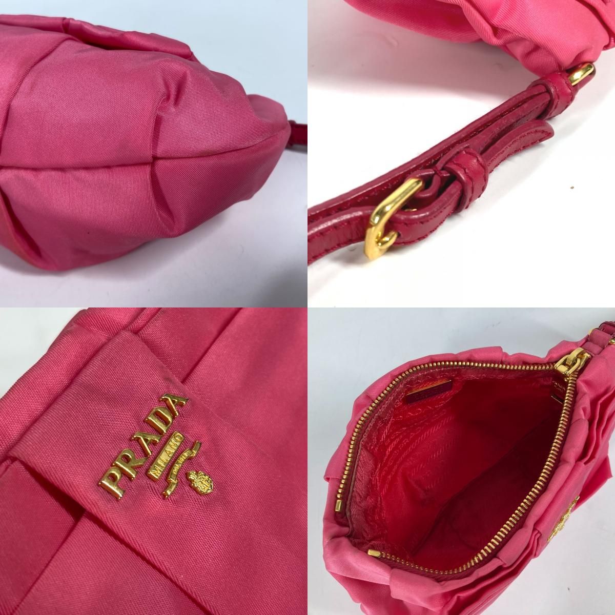 【正規品】プラダ PRADA リボン クラッチバッグ ポーチ PRADA プラダ クラッチバッグ リボン りぼん ナイロン - メルカリ