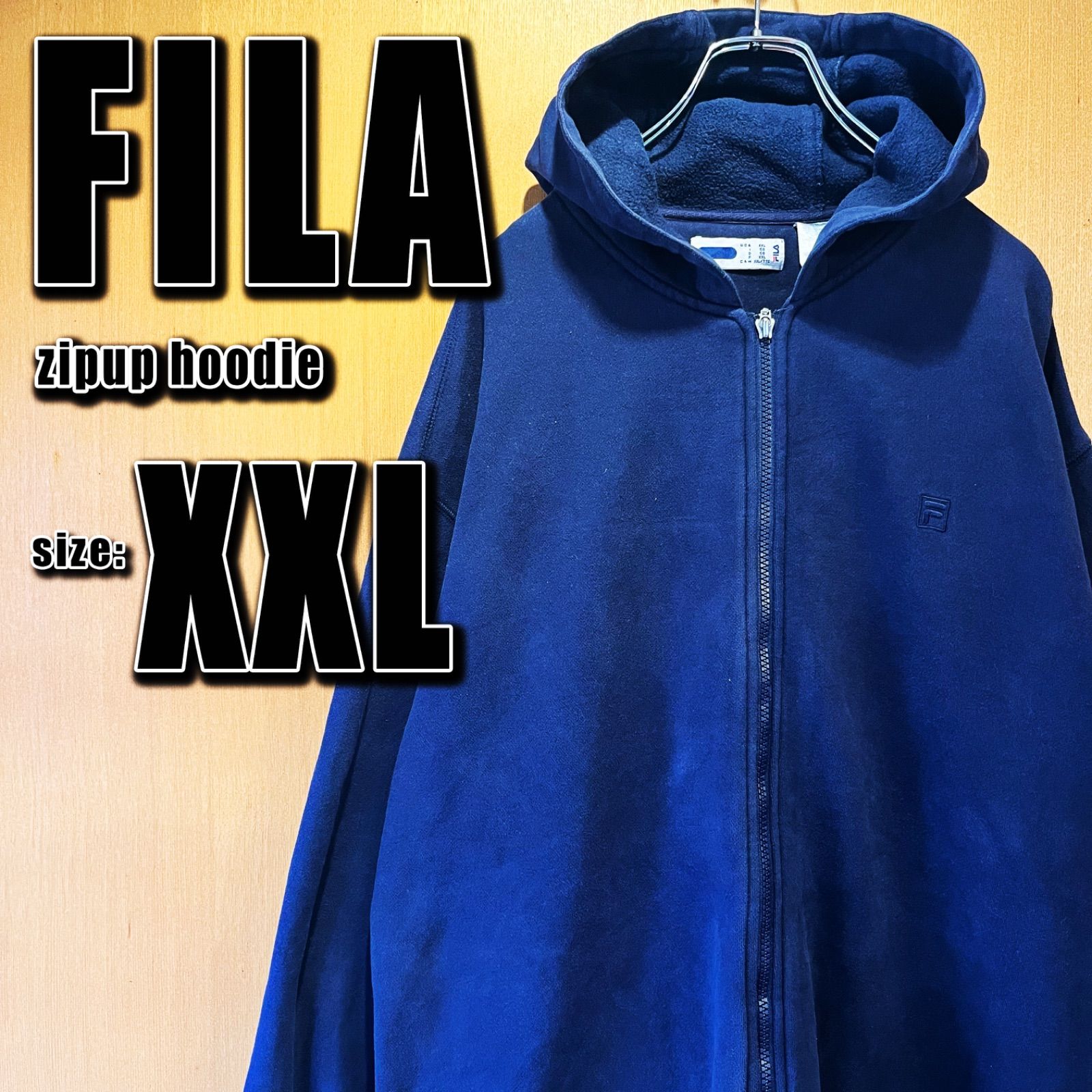 フィラ スウェット ジップ パーカー ネイビー FILA メンズ XL | www