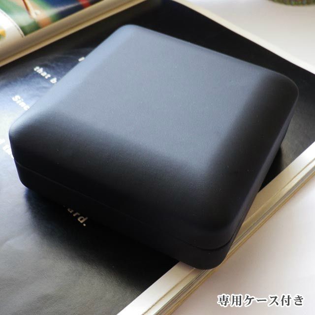 ブラックスピネル ネックレス マグネット式 メンズ LED BOX付き 45cm 