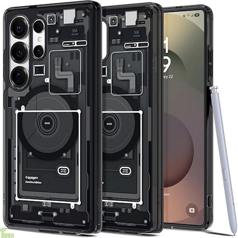 Spigen Galaxy S25 Ultra ケース Magfit対応 クリア ストラップ