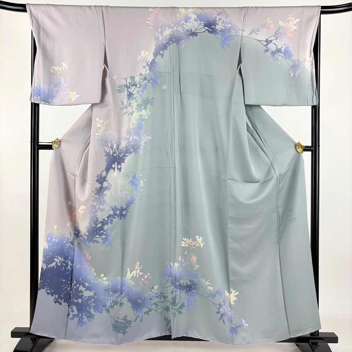 作家物　山本唯与志　レリーフ染　小紋袷着物　トールサイズ 作家物 山本唯与志 レリーフ染 小紋袷着物 トールサイズ