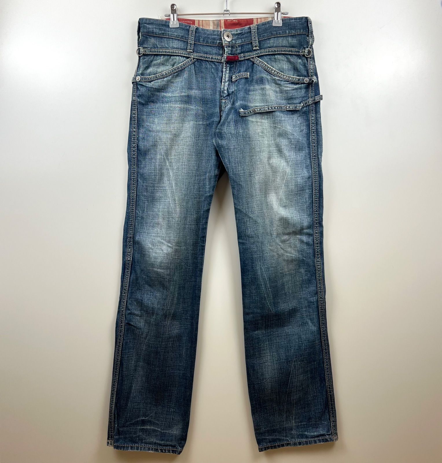 MARITHE FRANCOIS GIRBAUD LE JEAN DE archive back rope denim pants