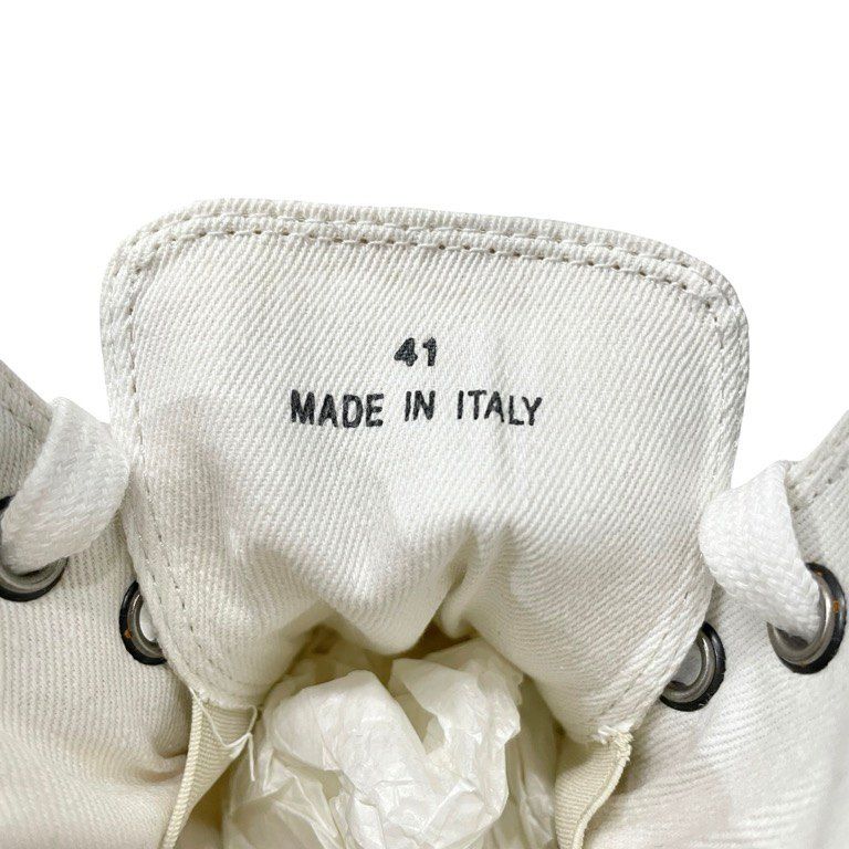 Maison Margiela 22 コットンキャンバスハイカットスニーカー シューズ