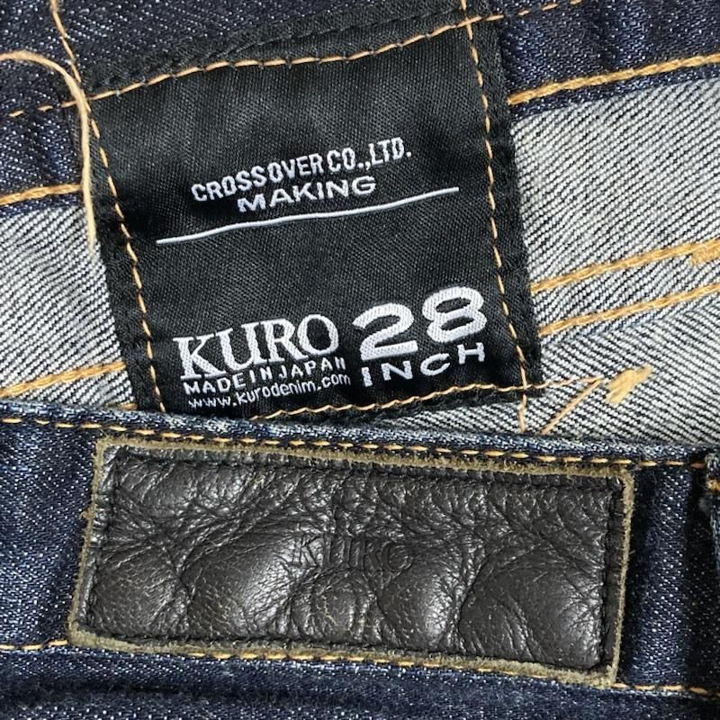 KURO クロ パンツ デニム、ジーンズ KURO FIBRO 42TALON ジッパーフライ ローライズ ストレッチ スキニーデニムパンツ