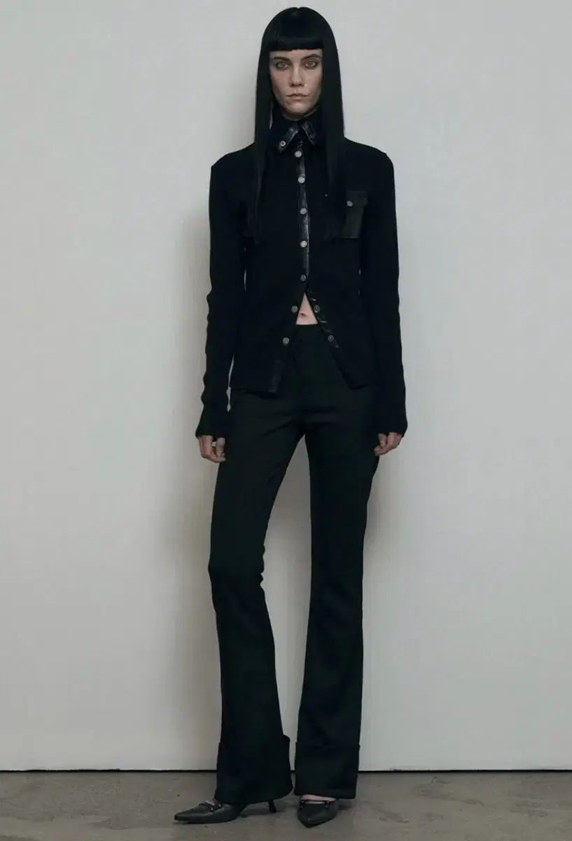 BOHEMSEO ボヘミアンソウル ターンアップ ブーツカット スラックス s