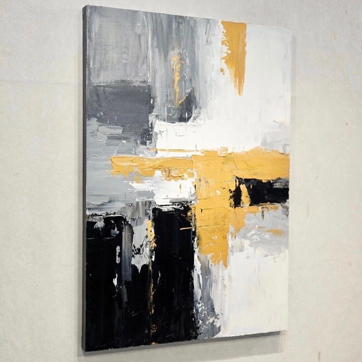 油絵 抽象画 壁掛け アート 大型 現代 美術 絵 モダン 北欧 絵画 展示品 輸入品 油絵 抽象画 大型 80×60 壁掛け ハンドメイド アート
