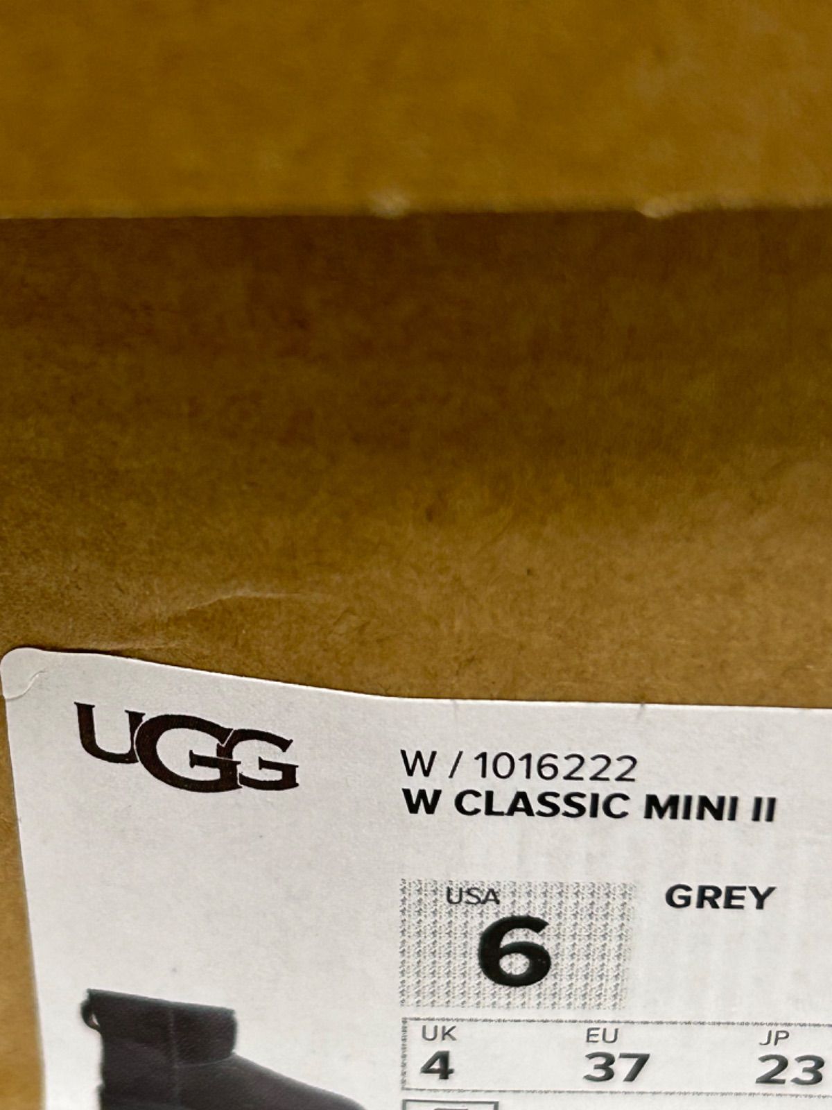 【23センチ】新品未使用 UGG CLASSIC MINI II グレー