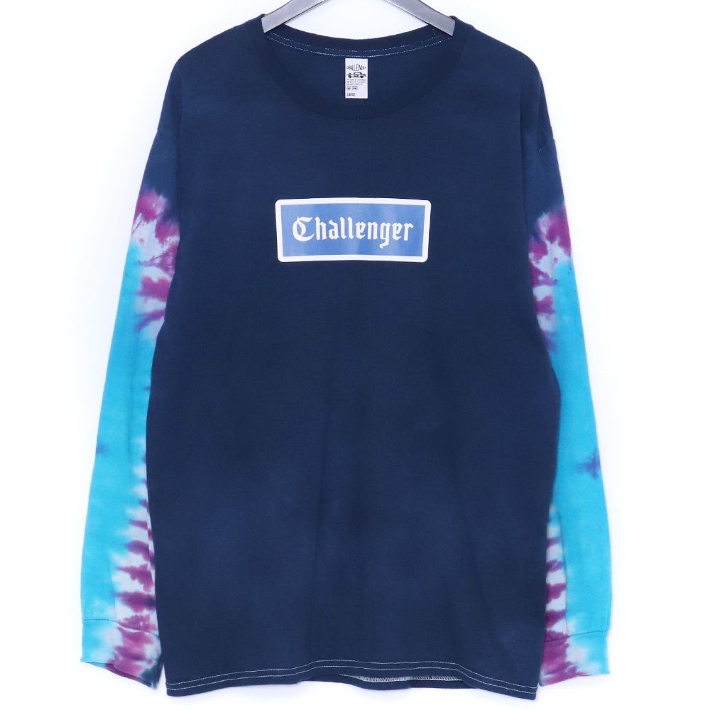 CHALLENGER L/S TIE DYE LOGO TEE Lサイズ ブルー - メルカリ