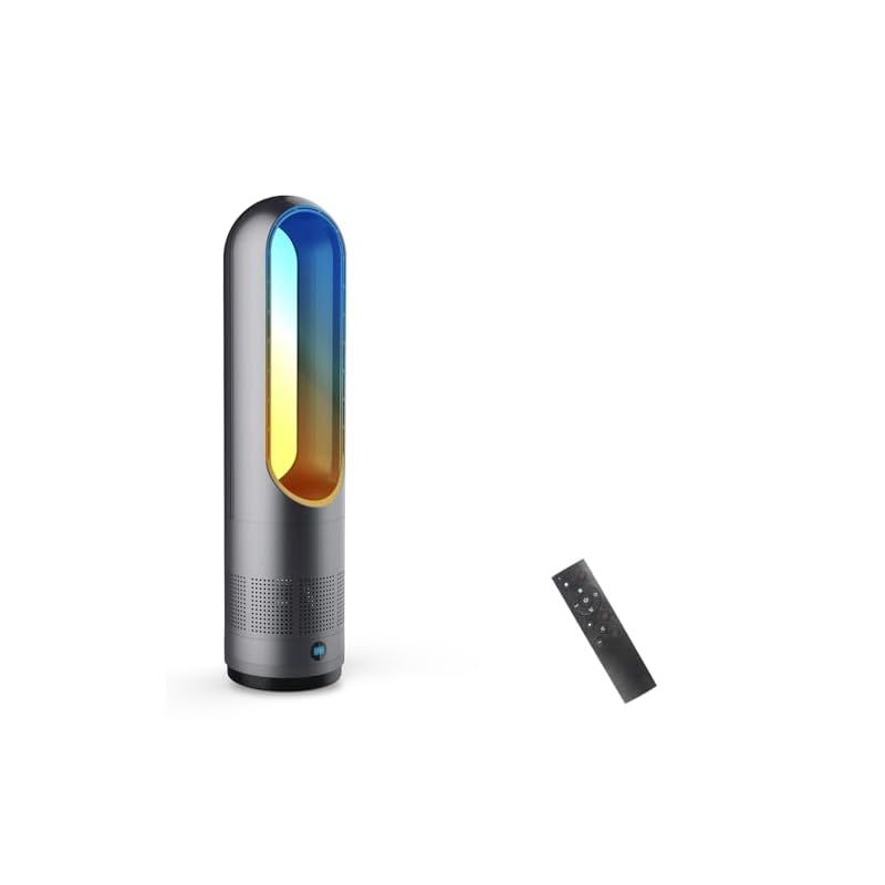 冷暖兼用 省エネ セラミックヒーター 扇風機 羽根なし タワーファン DCモーター スリム型 静音リビング扇風機 8段階冷風＆3段階温風調節 微風-強風モード 100°首振り 9Hタイマー 温風 冷風 広範囲送風 リモコン付 安全装置 1