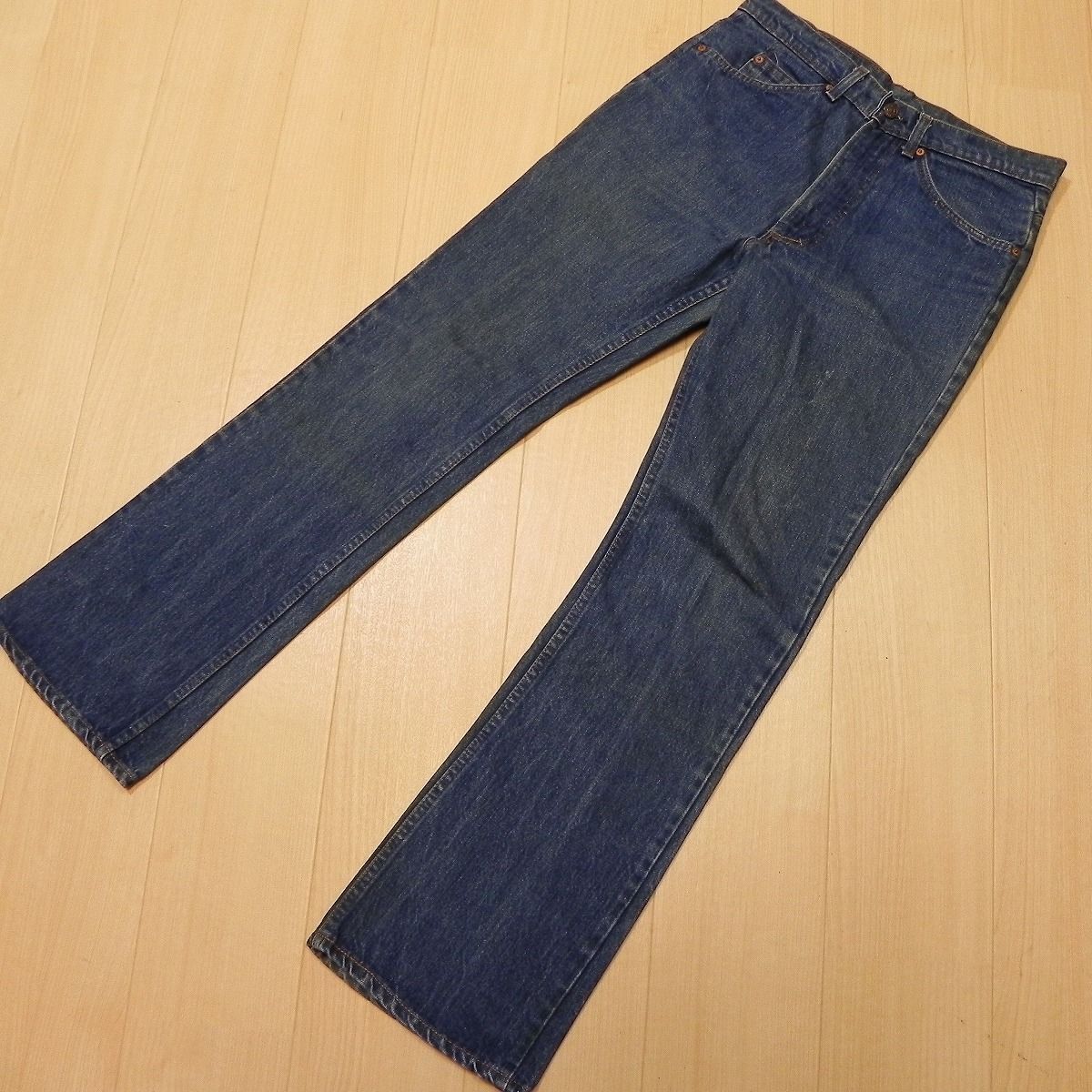 l885 70s 80s Levi s リーバイス 517 ? 革パッチ boots cut デニム パンツ オレンジタブ W33×L32 ジーンズ 古着