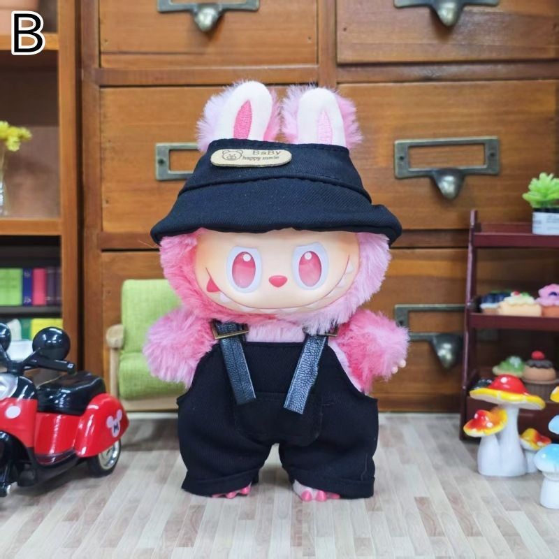 らぶぶ服15-17cm Labubu GD着せ替えアウトフィット ぬいぐるみ服 labubu ラブブ 15-17cm 第1/2/3世代通用 夏 着せ