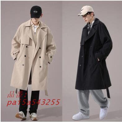 ロングコート メンズ トレンチコート ウインドブレーカー 春服 秋冬 保温 アウトドア防寒対策 通勤 防寒 ビッグシルエット 大きいサイズ 通学 pai5a543255