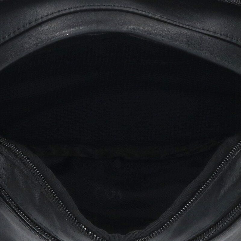 ボックスロゴレザーウエストバッグ メンズ