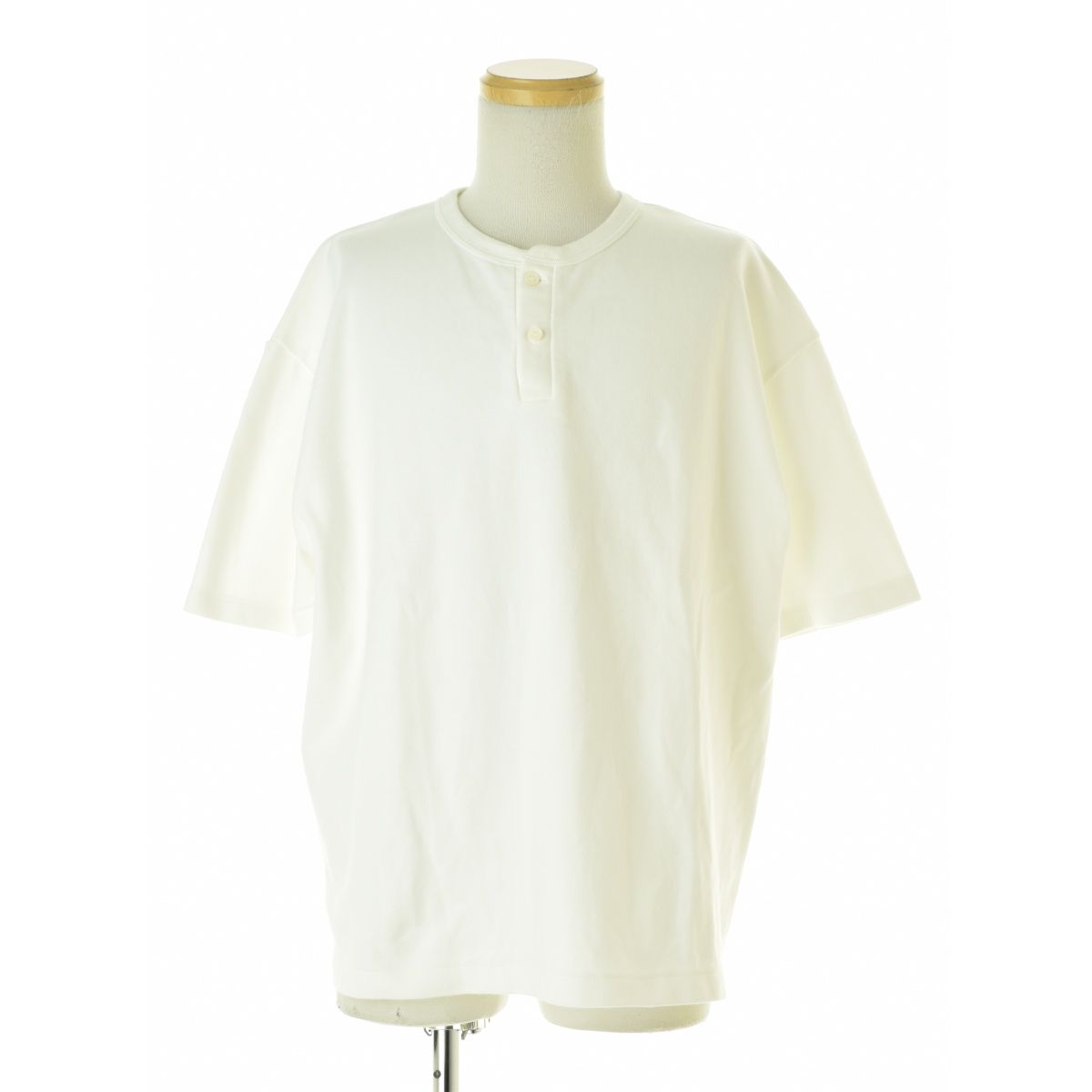 【EIJI】SP HENLEY NECK TEE ヘンリーネック半袖Tシャツ