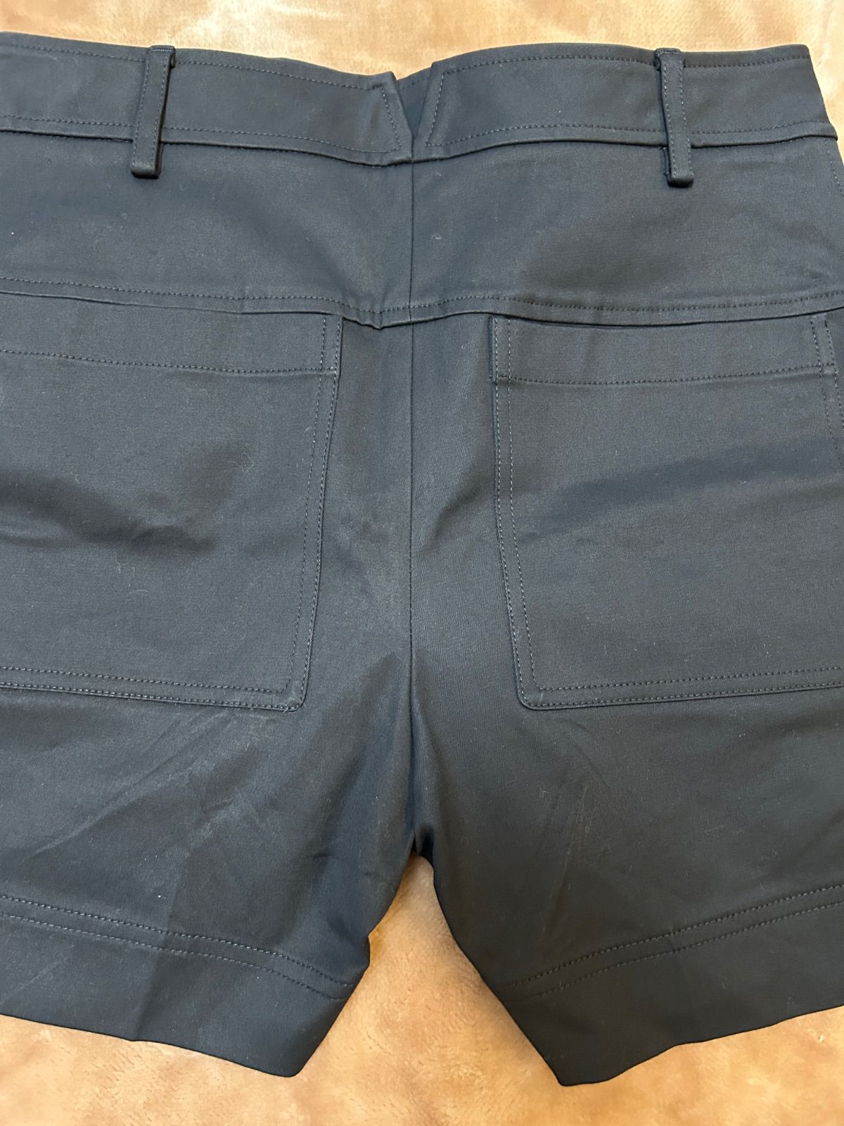 カジュアルパンツblackブラック黒色無地 綿コットン