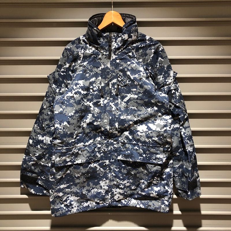 00s 米軍 U.S.NAVY ECWCS GEN2 NWU デジタルカモ GORE TEX ゴアテックス パーカー Large-Long 迷彩 海軍  ミリタリー ジャケット - ミリタリー