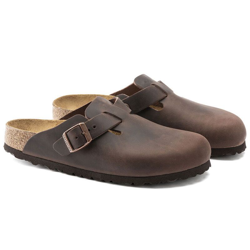 ビルケンシュトック BIRKENSTOCK Boston ボストン オイルドレザー レギュラー スポーツカジュアルシューズ サンダル 860131 EU38 約24.5cm