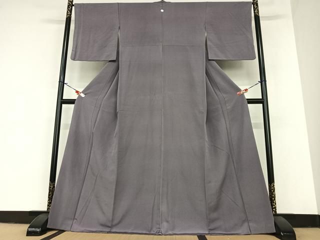 平和屋着物○上質な色無地 葡萄鼠色 正絹 逸品 AABA0233zg - メルカリ