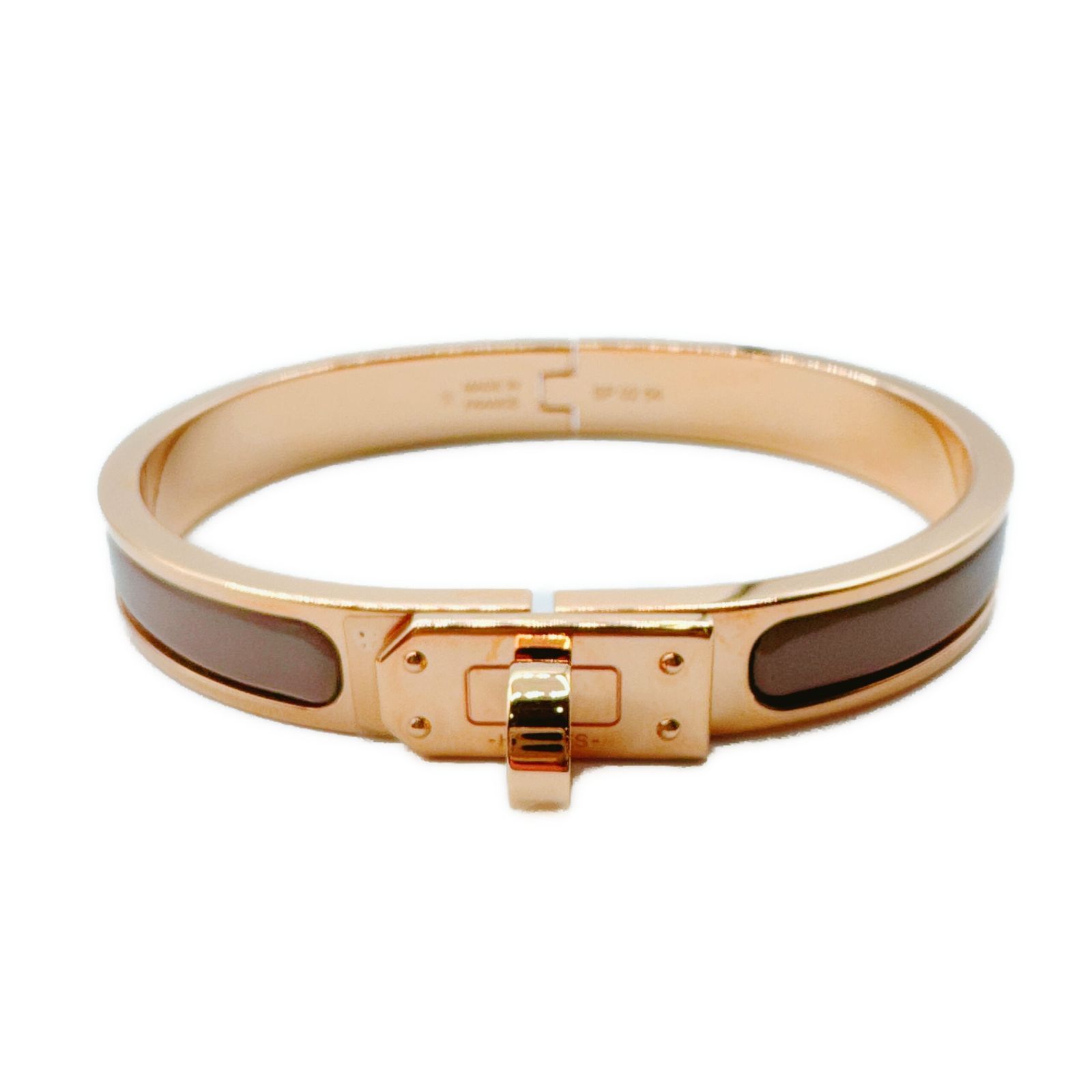 エルメス(HERMES) ミニ クリック ケリー ブレスレット マロン