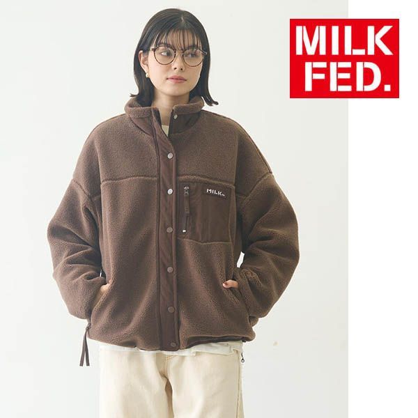 ボア ジャケット ブルゾン ミルクフェド MILKFED レディース アウター 