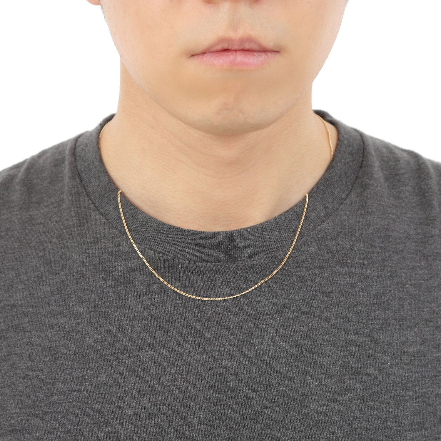 18金 喜平ネックレス 50cm 2面 幅1.2mm チェーン 細い - メルカリ