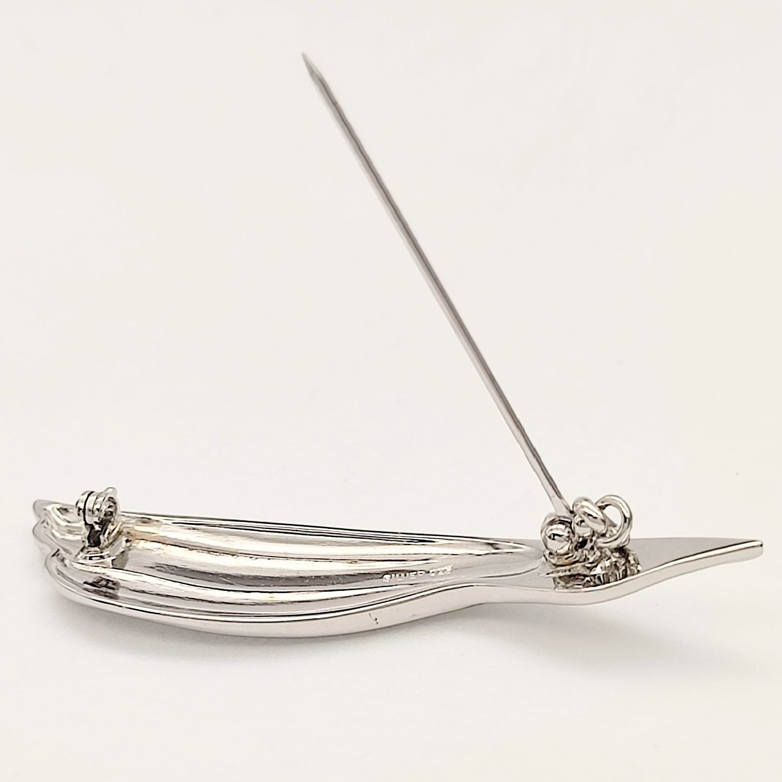 美品】シルバーデザインピンブローチ SILVER シルバー925 - メルカリ
