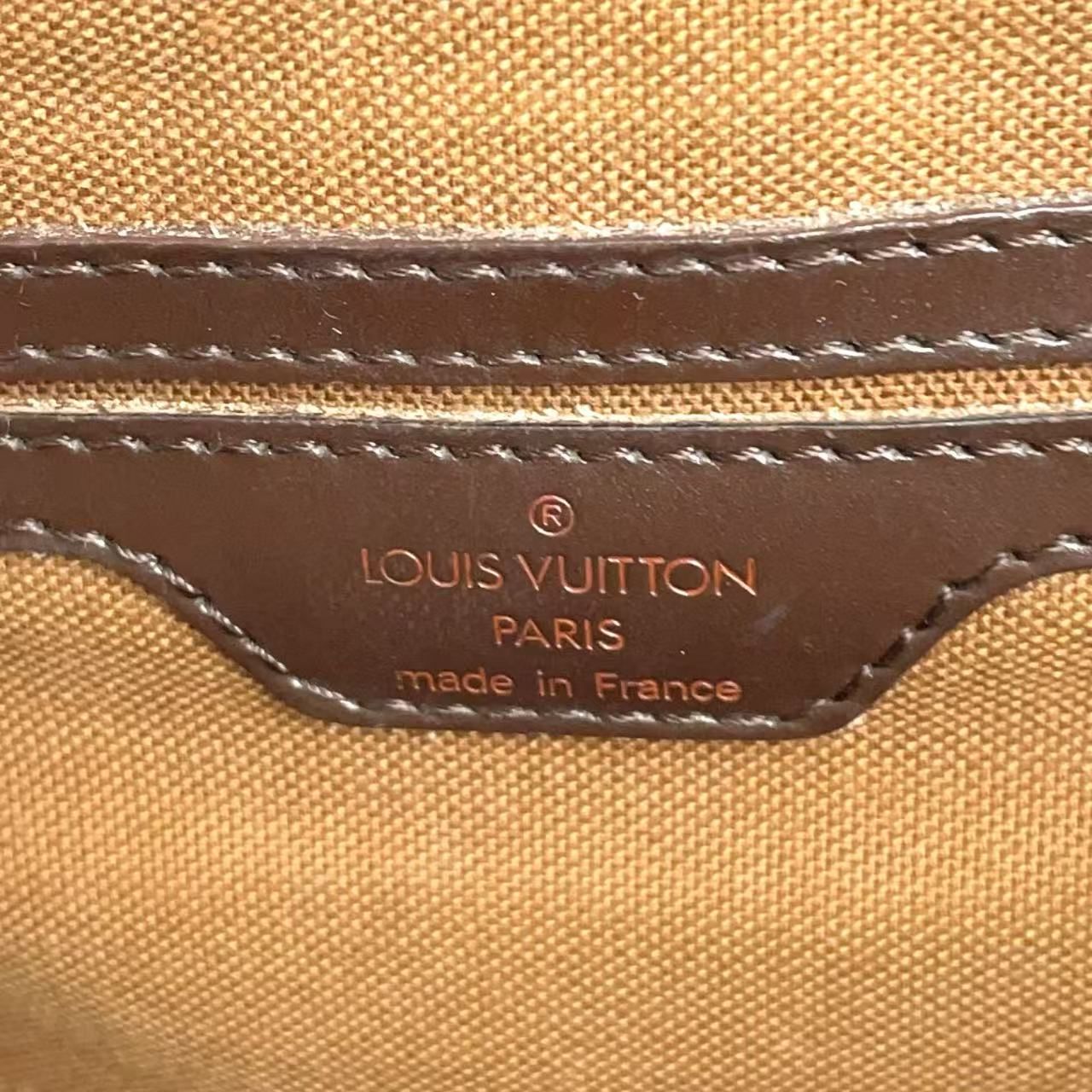 LOUIS VUITTON ソーホー ダミエエベヌ ダミエエベヌ レザー×PVC