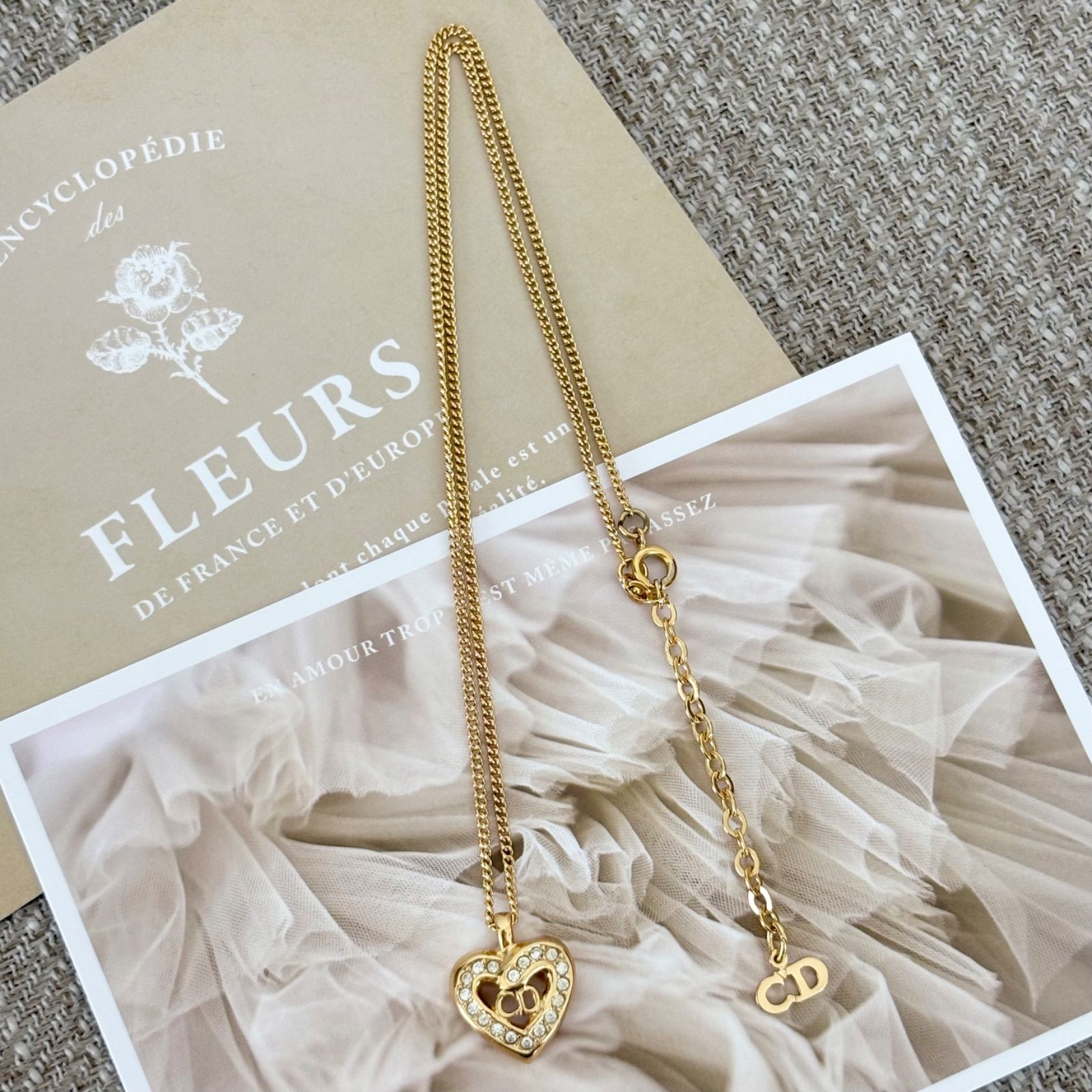 Christian Dior ネックレス ゴールド 美品 保存袋付 #224297510