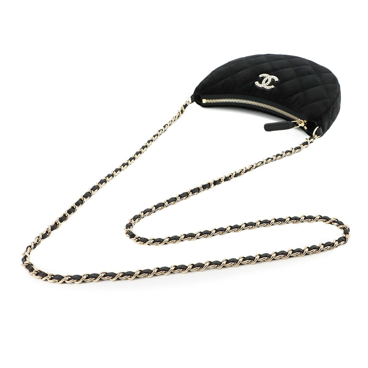 未使用 展示品 シャネル CHANEL マトラッセ ハーフムーン チェーン