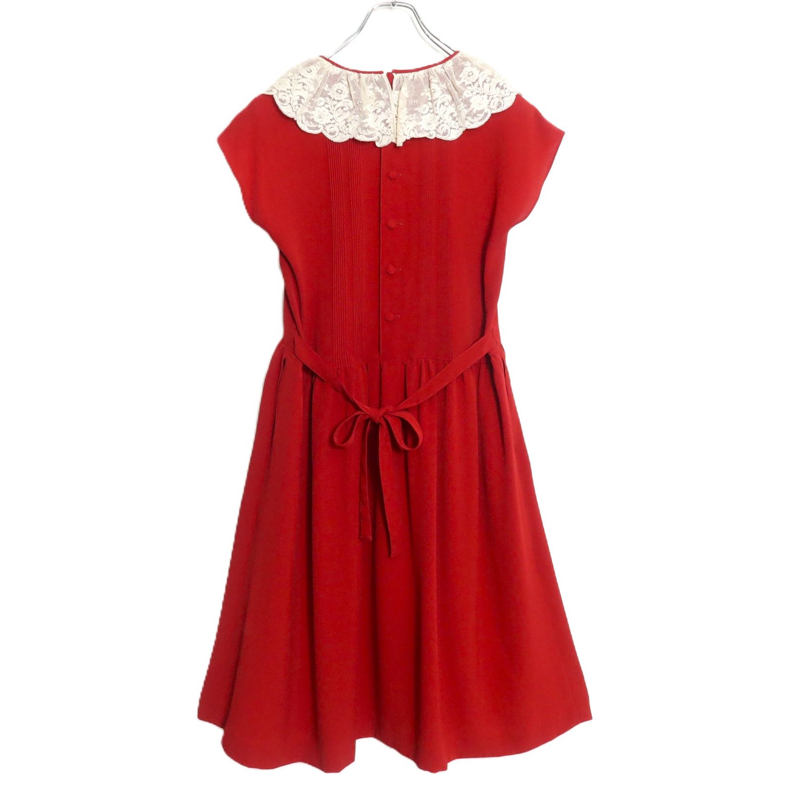 ピンクハウス☆ふんわりフォルム♪ワンピース ノースリーブ 赤系