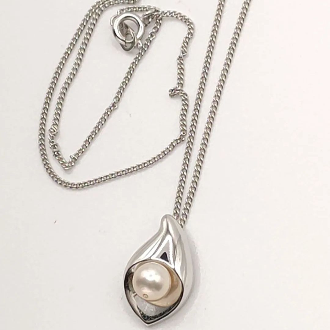 TASAKI 本真珠 アコヤ真珠 パール約6mm SV925 ネックレス ペンダント 