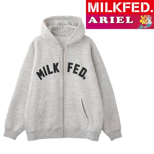 スウェット スエット ミルクフェド MILKFED HALF ZIP BIG SWEAT TOP 103223012001 トレーナー レディース 長袖 ブランド ロゴ MILKFED. スウェット スエット ミルクフェド MILKFED HALF ZIP