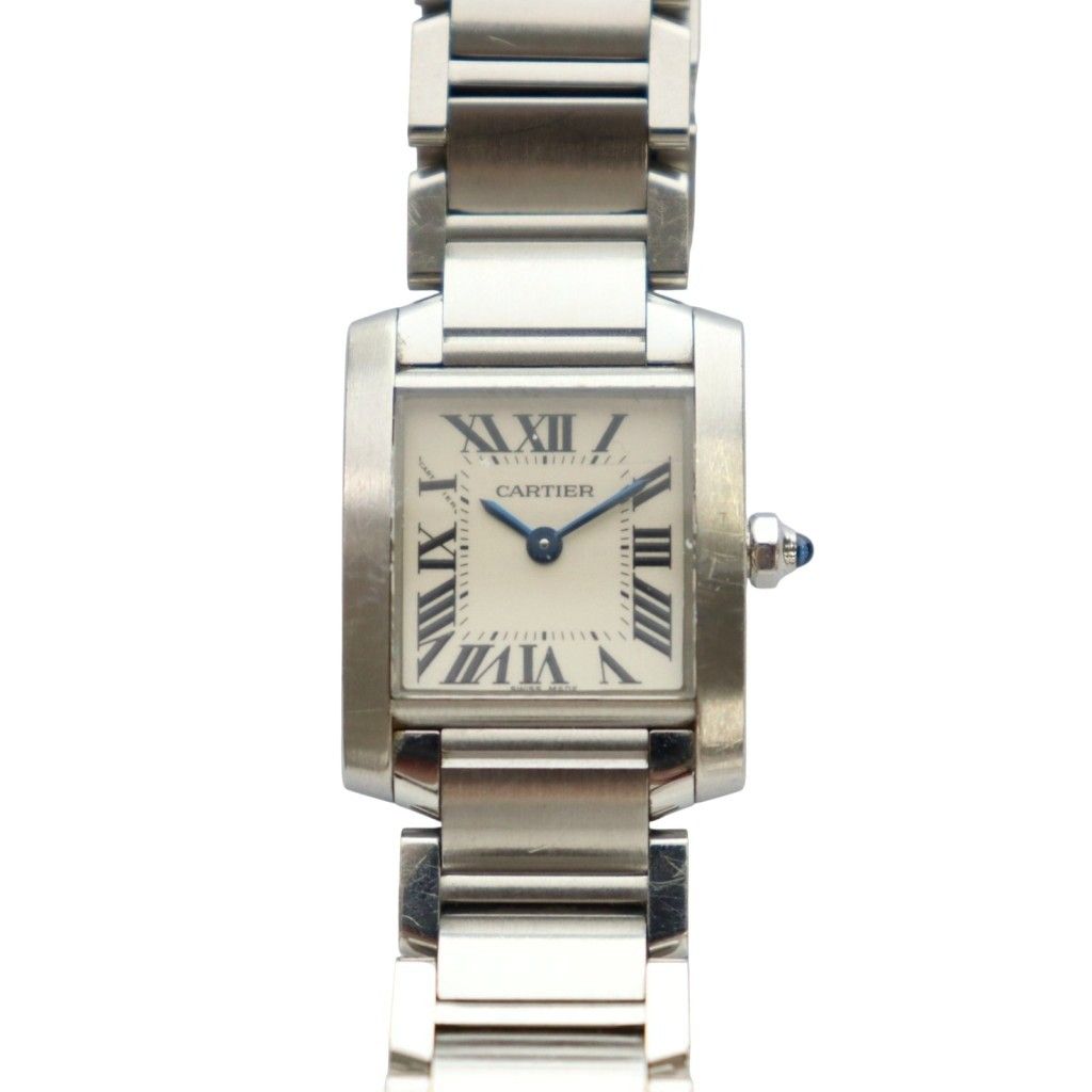 カルティエ　クォーツ式 Cartier カルティエ タンクアロンジェ 1380 クォーツ YG/サテン