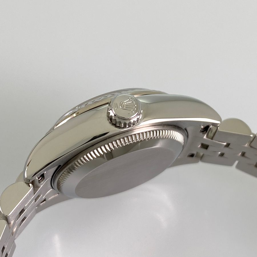 ロレックス ROLEX デイトジャスト 179174G SS WG ダイヤモンド 自動巻 レディース 腕時計 sss【中古】