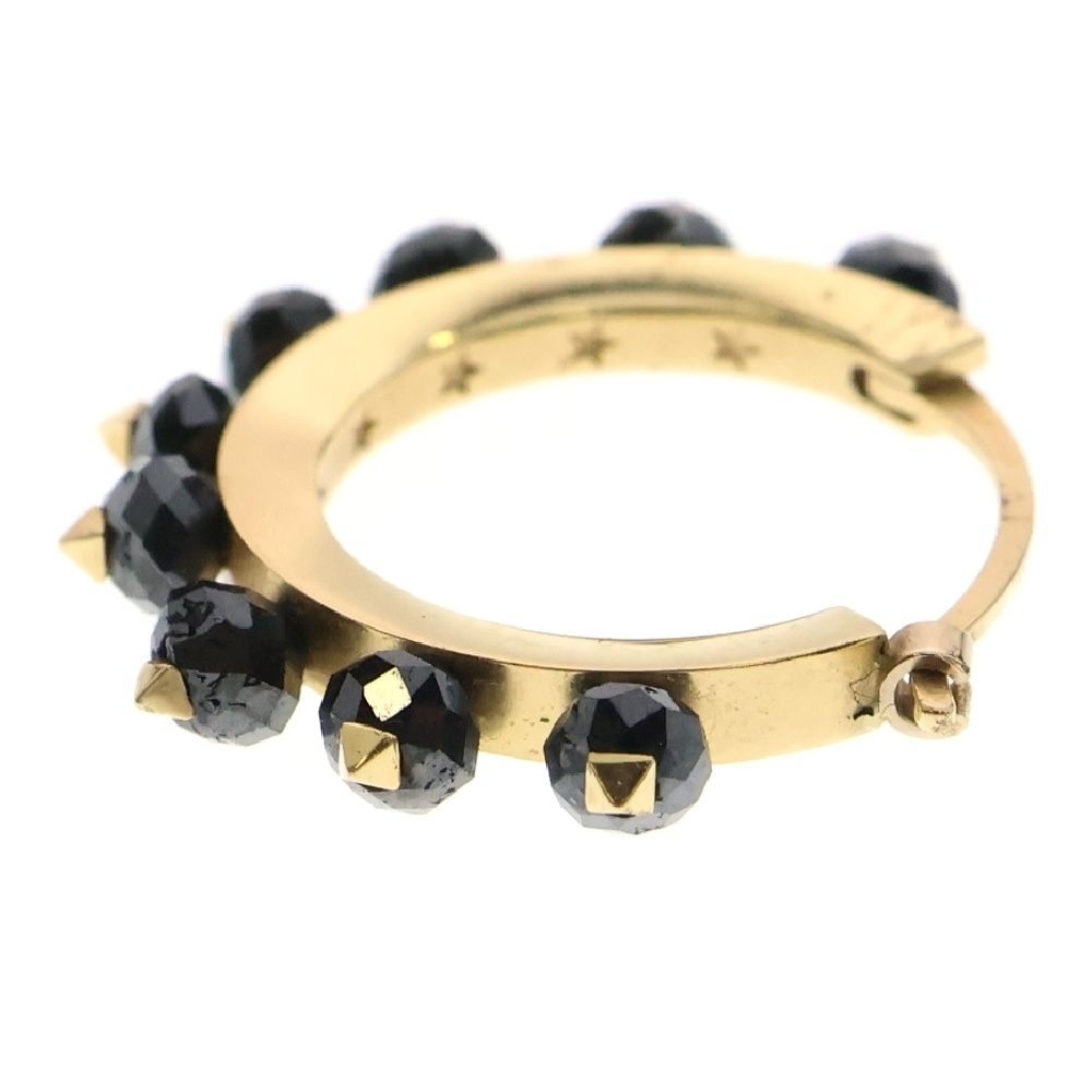 sjx ブラックダイヤ K18 ピアス SJX (エスジェイエックス) 18K ブラックダイヤモンド ピアス