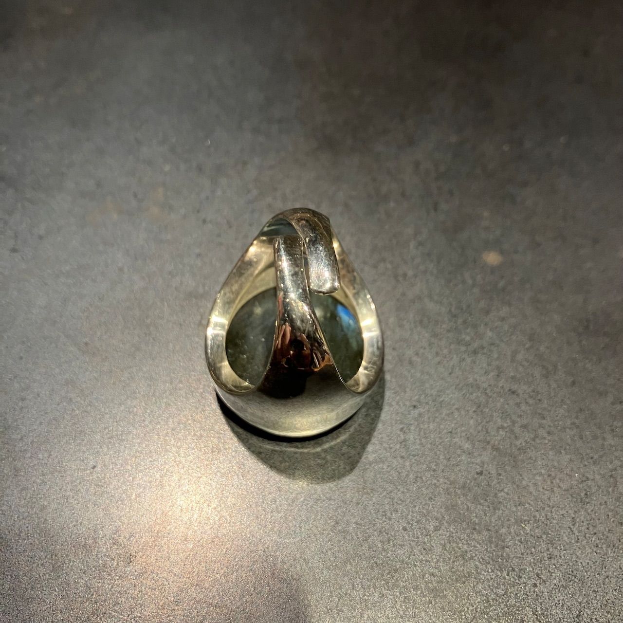 SILVER925 BIG ONYX DESIGN RING/シルバー/リング