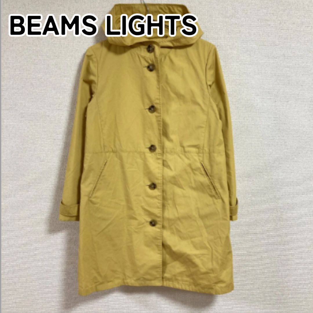 BEAMS LIGHTS ビームスライツ 38 イエロー スタンドカラー トレンチ