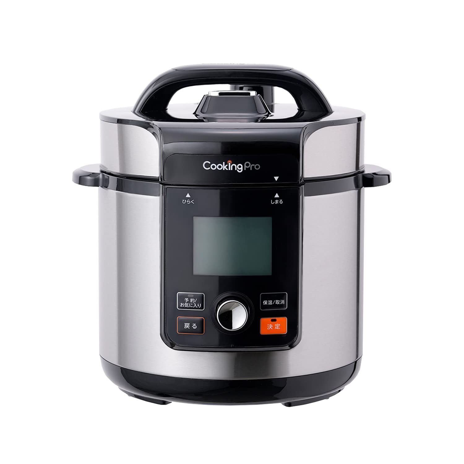 在庫処分 ショップジャパン クッキングプロ V2 3.2L 電気圧力鍋 幅275×高さ280×奥行274mm 80種類の自動調理メニュー内蔵 ボタンを押すだけの簡単調理 加圧時間 火力 圧力調整 設定が全て自動 調整不要 大容量で作り置きにも便利 1台