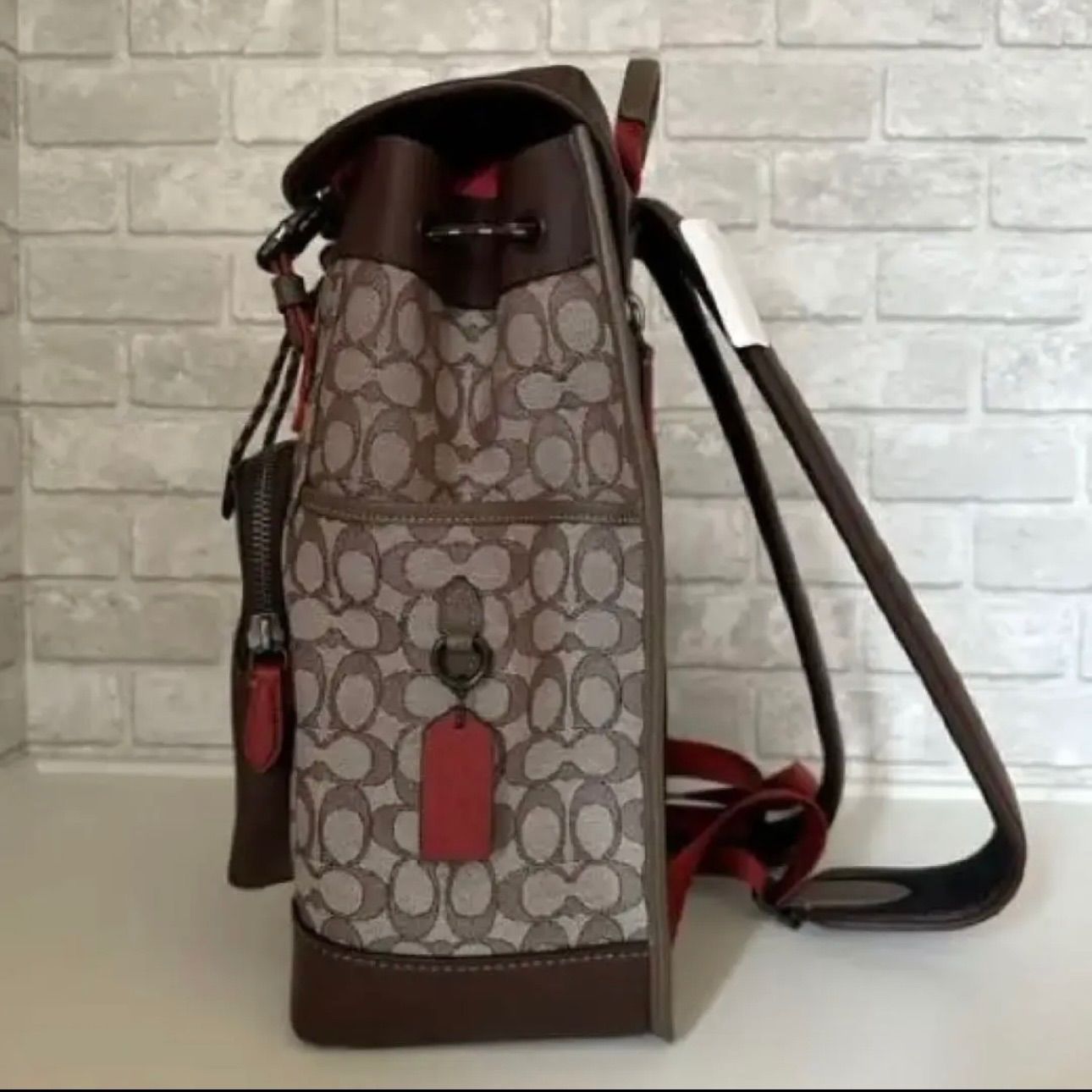 レア【コーチ百貨店モデル】リーグ フラップ バックパック