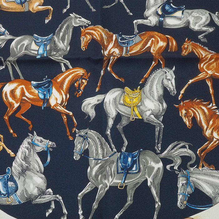 エルメス HERMES カレ90 CAVAL CADES 騎馬行進 スカーフ 2022年秋冬