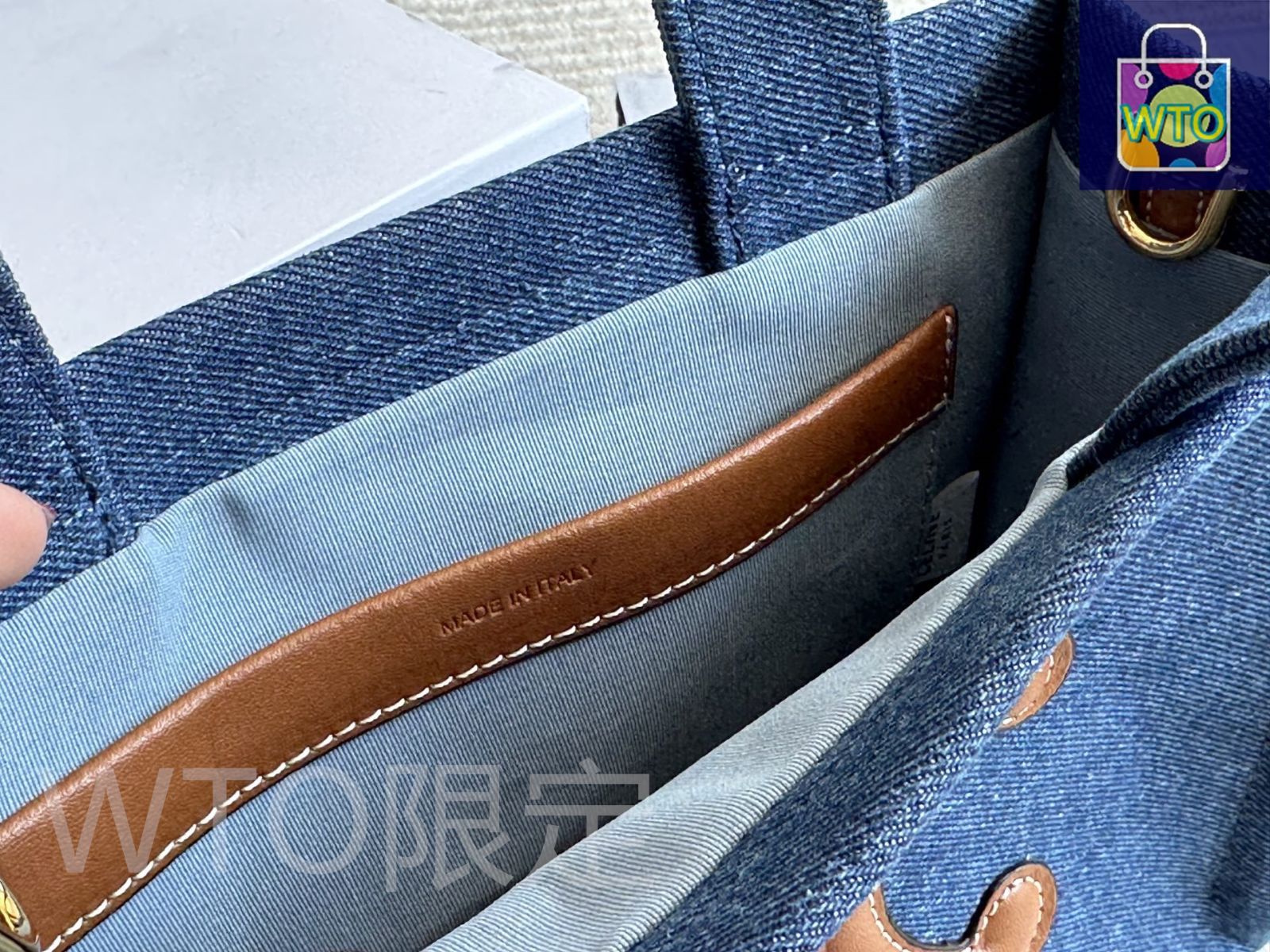 CELINE 2025 ショッパーバッグ - デニム素材 25×18cm [本日WTO