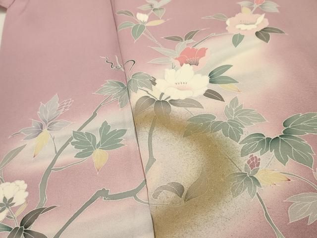 平和屋着物□訪問着 友禅 紬地 枝花文 逸品 CAAF3599id 平和屋