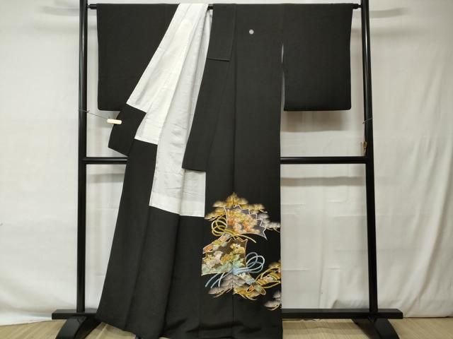 平和屋着物▽豪華色留袖　単衣　吉祥花文　金銀糸　正絹　逸品　AAAZ1591fy 平和屋着物▽豪華色留袖 単衣 吉祥花文 金銀糸 正絹 逸品