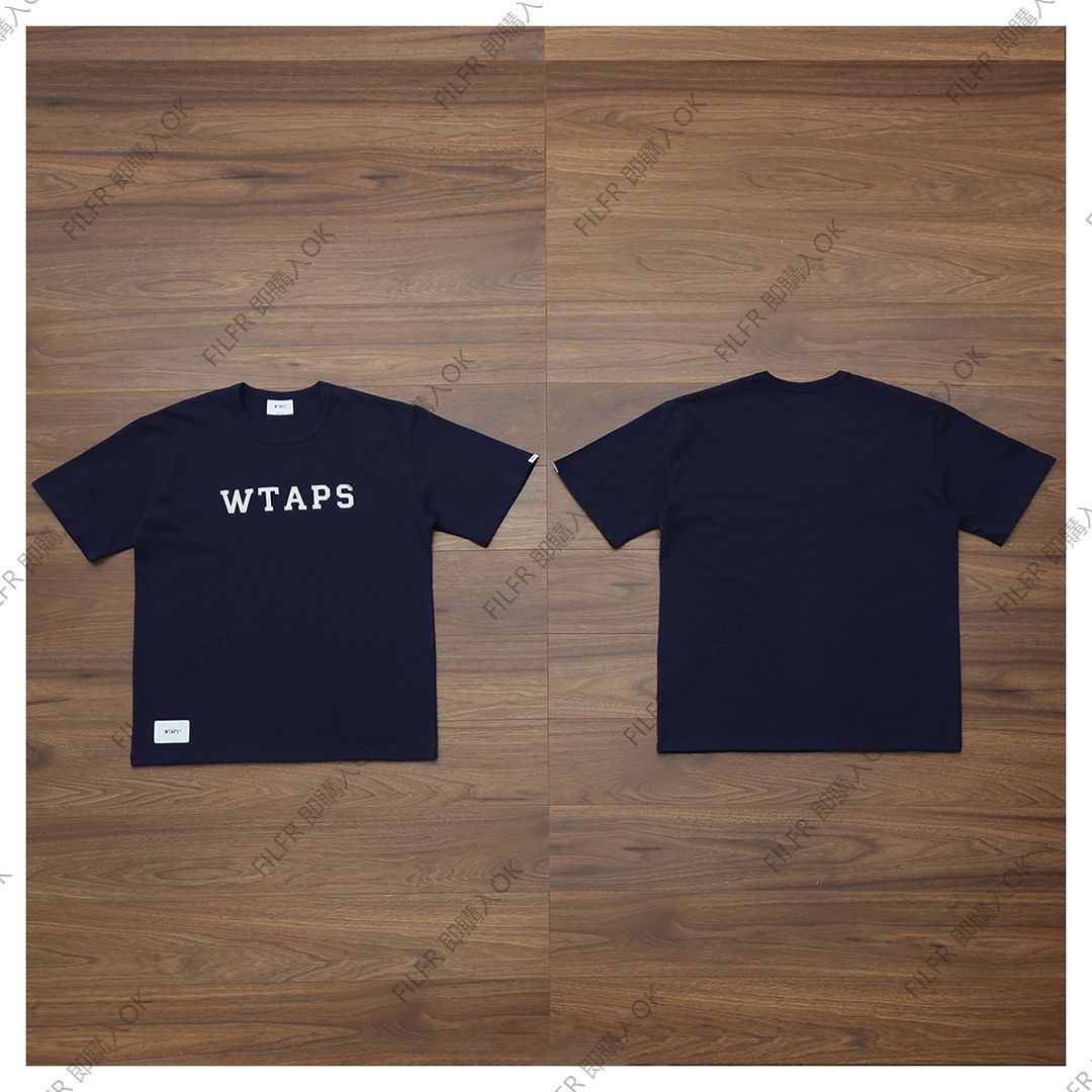 WTAPS 24SS Academy SS Cotton College Navy Blue