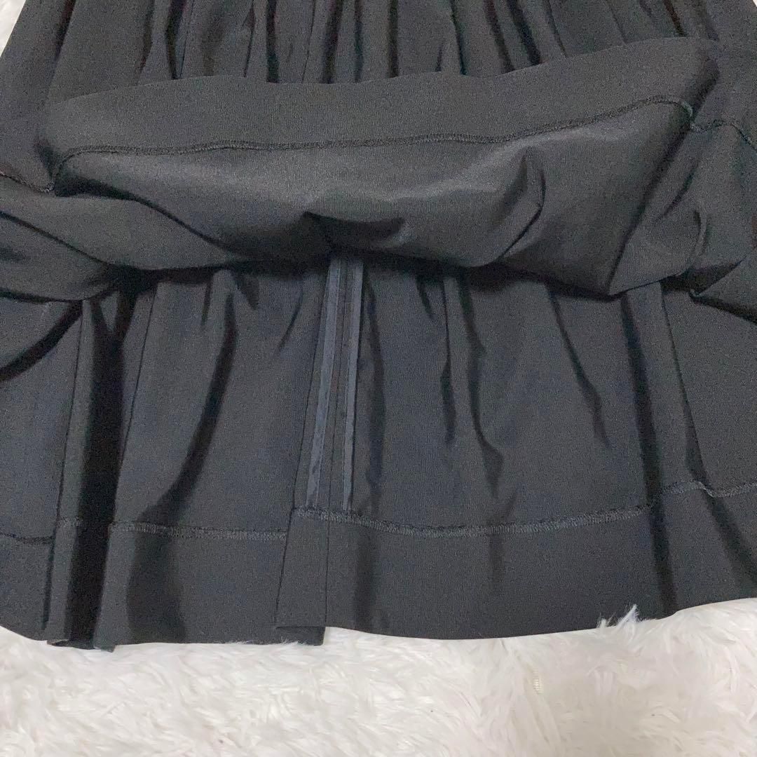 【極美品】YOKOCHAN パフスリーブドッキングワンピース 40 黒 極美品】YOKOCHAN パフスリーブドッキングワンピース 40 黒