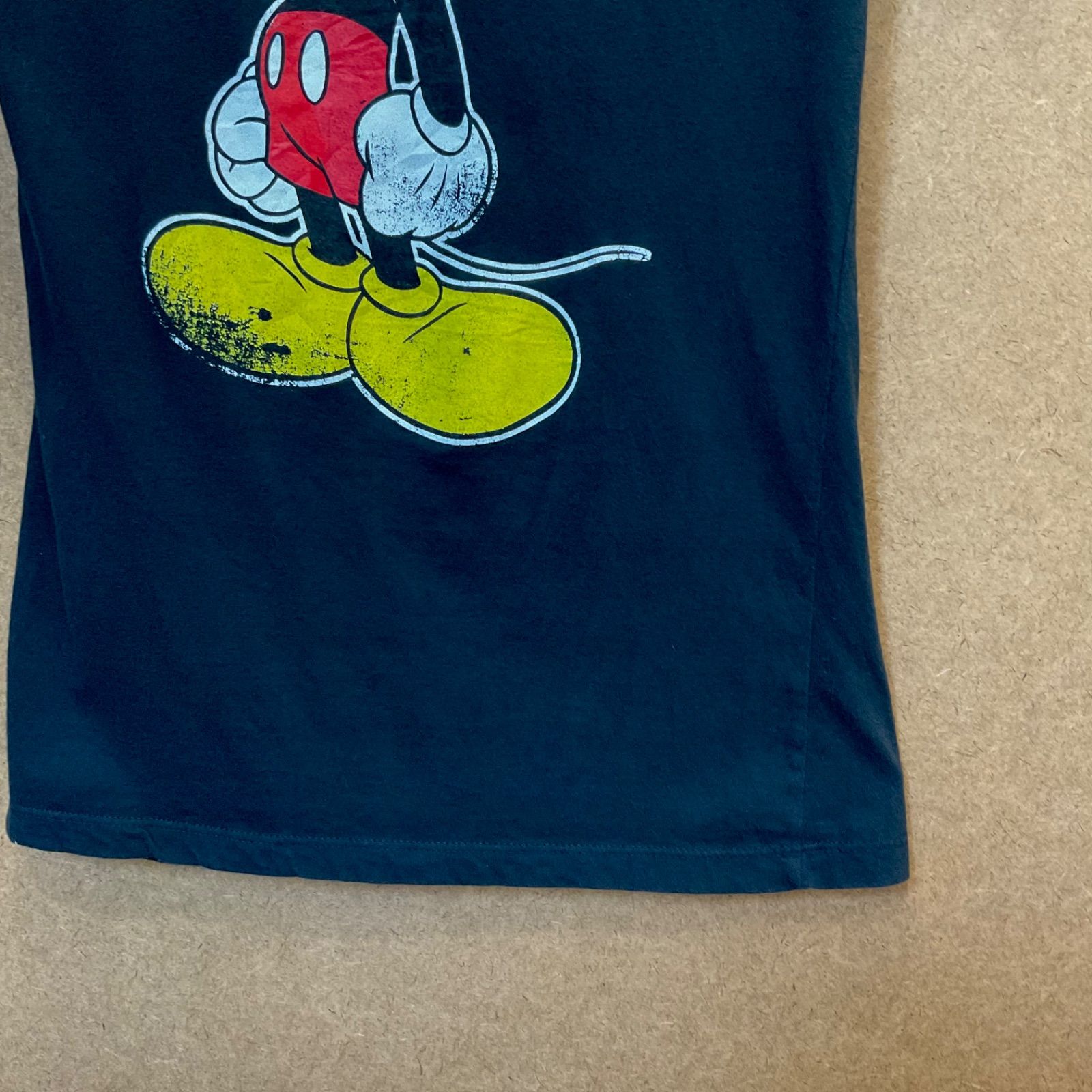 USA古着 ミッキー・マウスMICKEY MOUSE ディズニーDisney 半袖Tシャツ 黒M