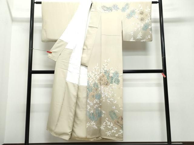 【高級訪問着】　枝花文　暈し染め　逸品✨ No.60 高級訪問着】枝花文暈し染め逸品✨ No.60